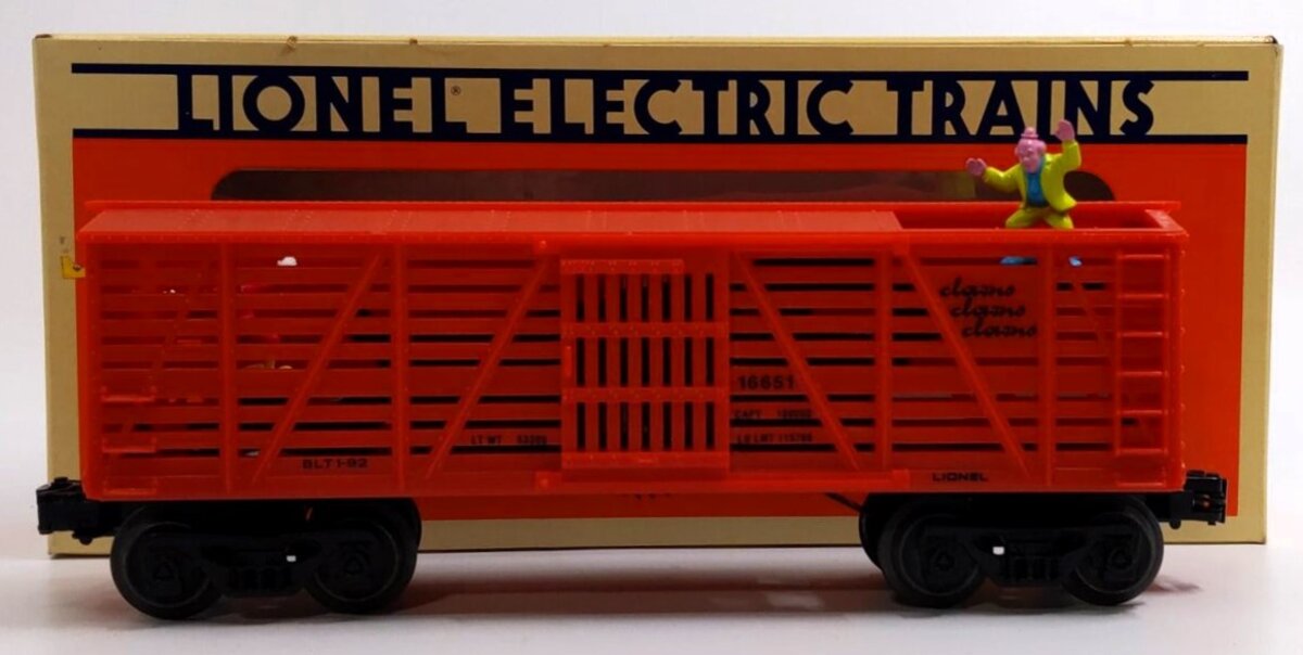 Lionel 6-16651 O Gauge Animated Circus Clown Car #16651 LN/Box