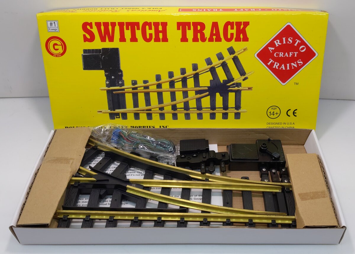 Aristo-Craft 11205 G Euro Brass Right Hand Remote Switch Turnout NIB