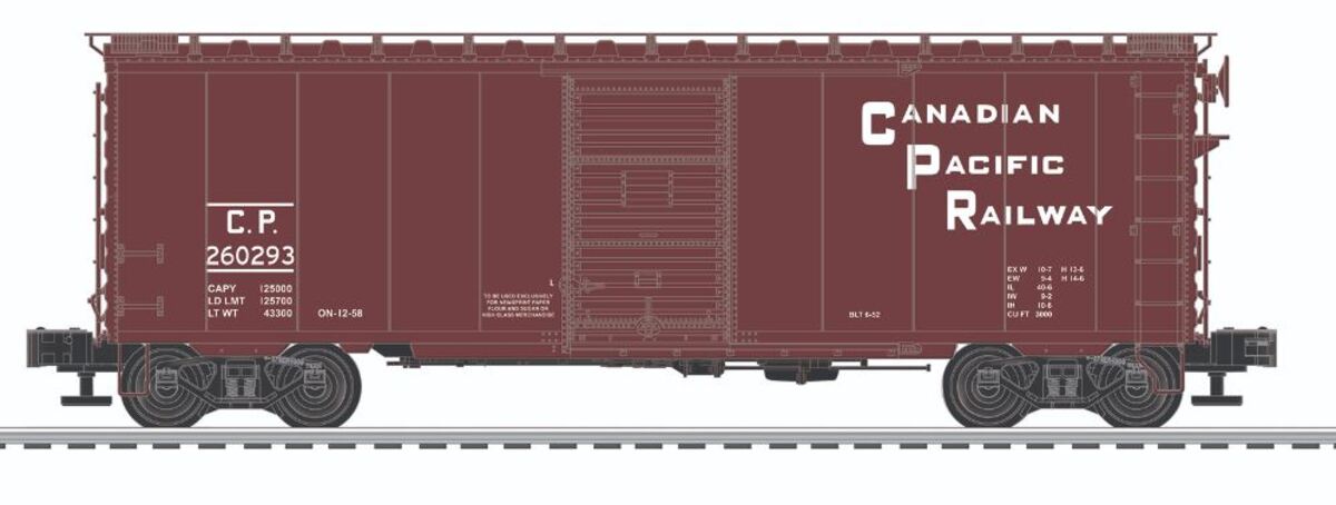 Lionel 6-83569 O Canadian Pacific Grain Door PS-1 Boxcar #260293 NIB