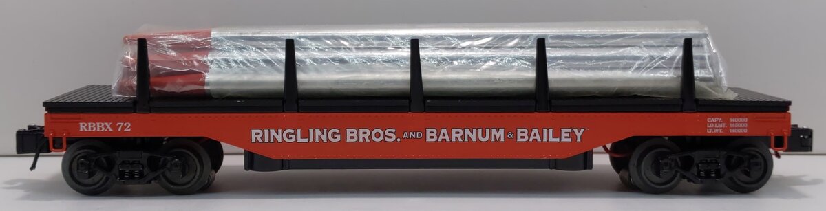 K-Line 6-22645 O Ringling Bros Operating Log Dump Car #72 LN/Box