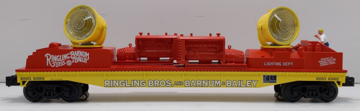 K-Line 6-22635 O Ringling Bros. Double Searchlight Car with Generators #63002 NIB