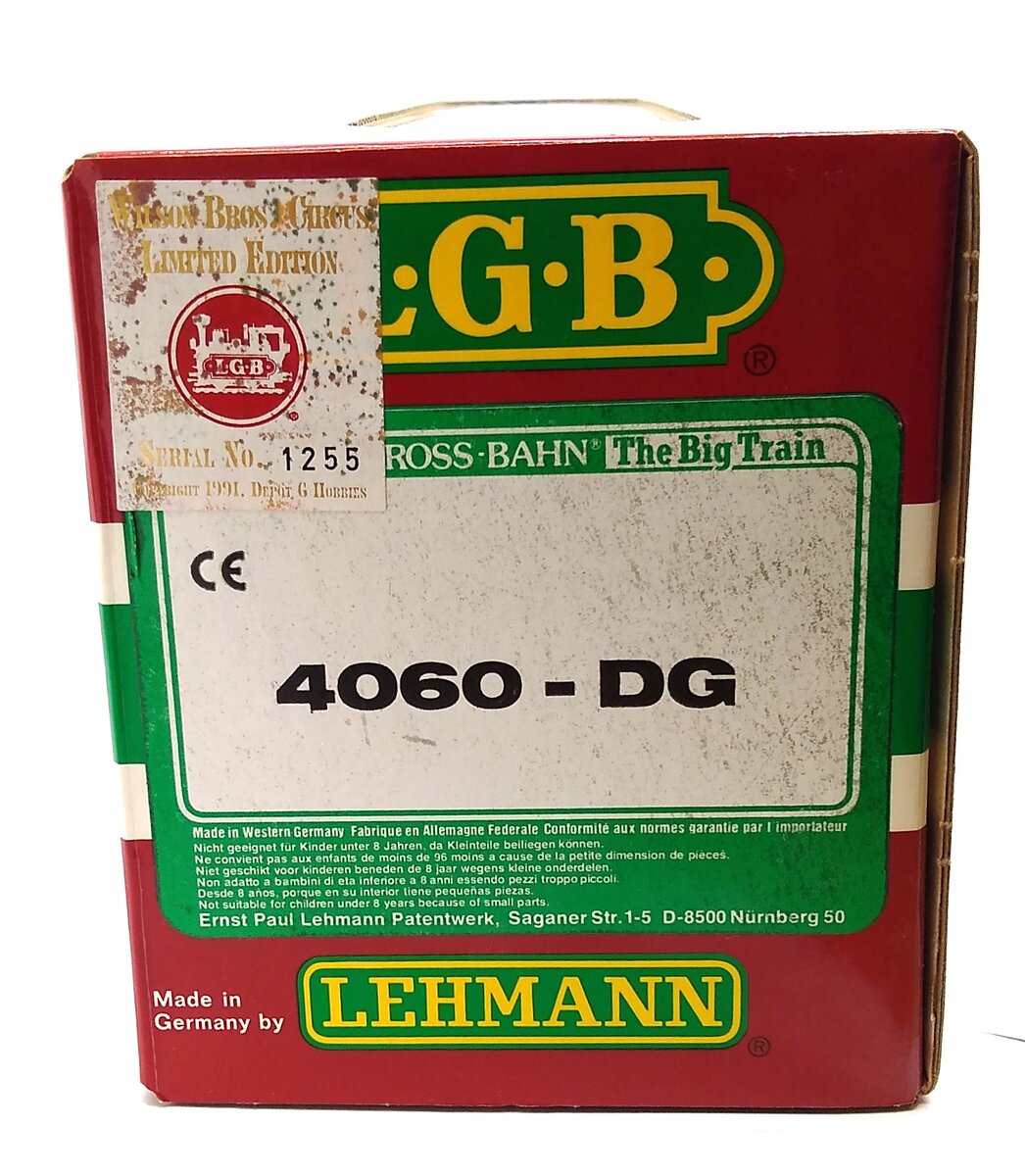 LGB 4060-DG G Scale Wilson Brothers Circus Flatcar NIB