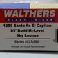 Walthers 932-9780 HO Santa Fe 1956 El Capitan 85' Budd Hi-Level Sky Lounge Car LN/Box