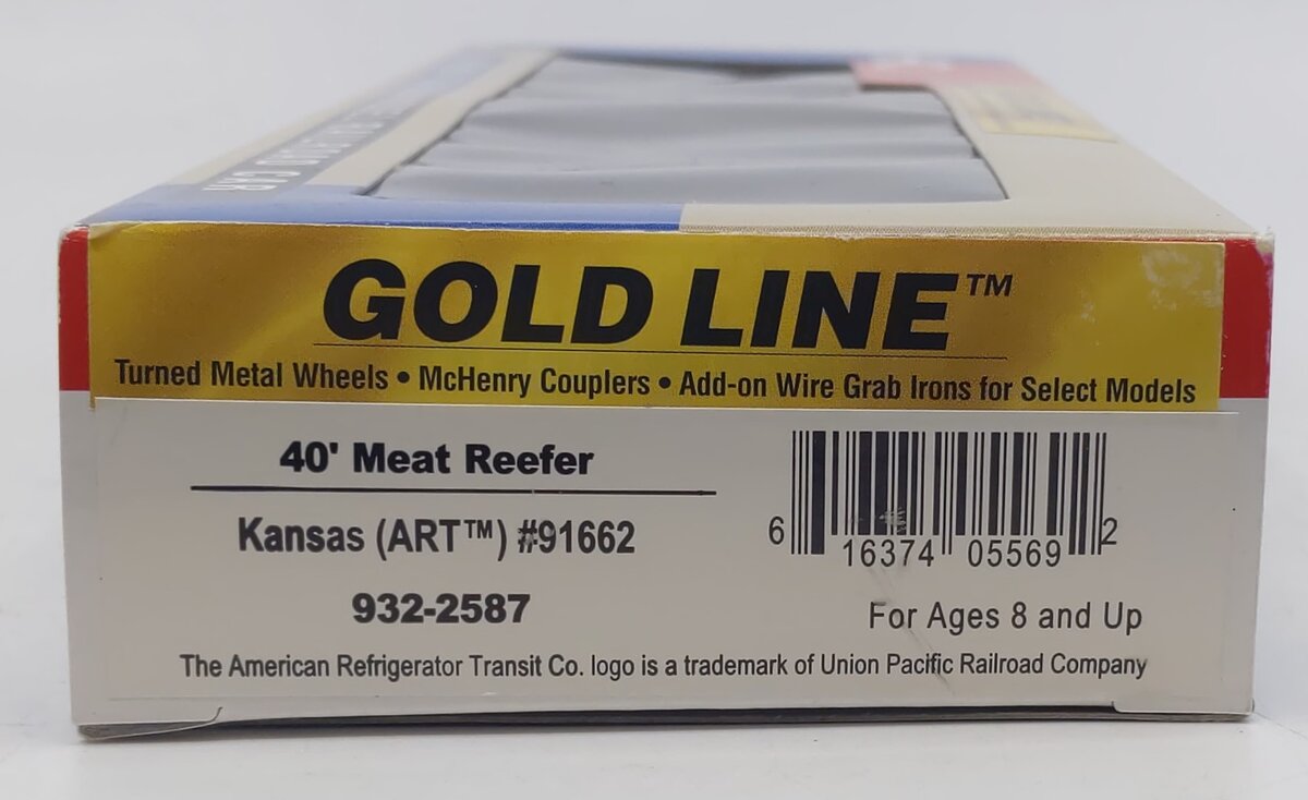 Walthers 932-2587 HO Kansas (ART) 40' Meat Reefer #91662 LN/Box