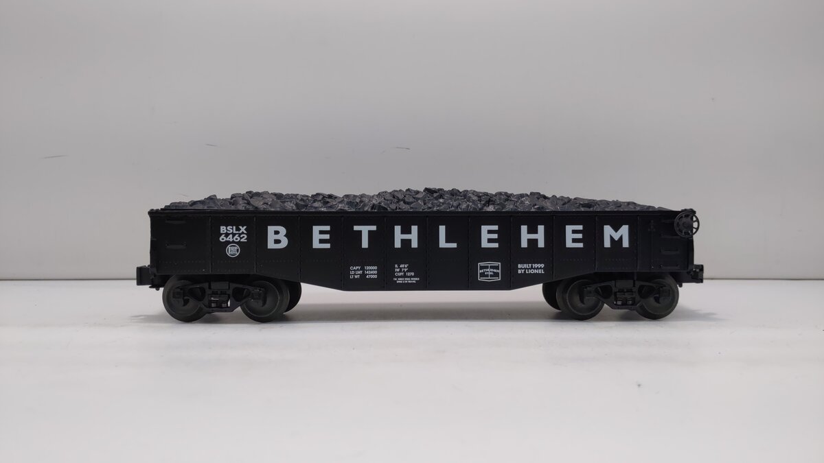 Lionel 6-16442 O Bethlehem Gondola W/ Coal Load #6442 LN/Box