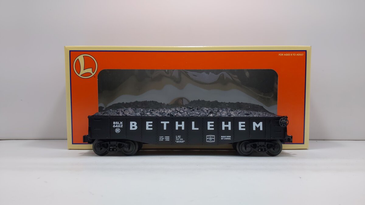 Lionel 6-16442 O Bethlehem Gondola W/ Coal Load #6442 LN/Box