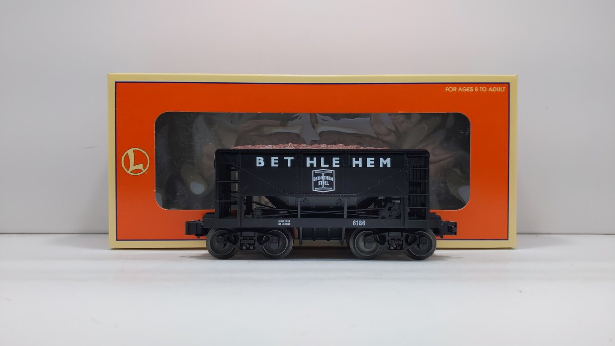 Lionel 6-36041 O Gauge Bethlehem Steel Ore Car #6126 EX/Box
