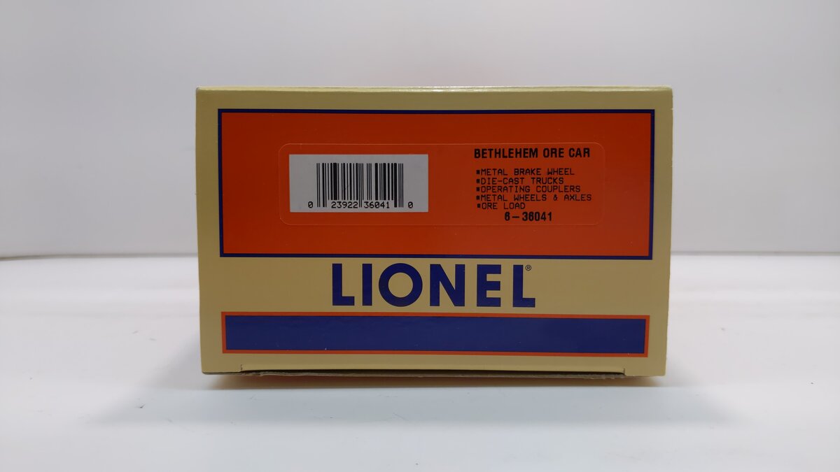 Lionel 6-36041 O Gauge Bethlehem Steel Ore Car #6126 EX/Box