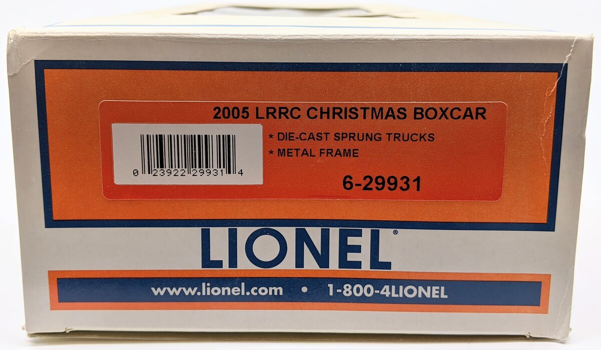 Lionel 6-29931 O Gauge 2005 Christmas Boxcar LN/Box