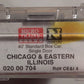 Micro-Trains 02000704 N Chicago & Eastern Illinois 40' Single Door Boxcar #4 NIB