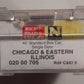 Micro-Trains 02000705 N Chicago & Eastern Illinois 40' Single Door Boxcar #5 NIB