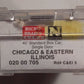 Micro-Trains 02000705 N Chicago & Eastern Illinois 40' Single Door Boxcar #5 LN/Box