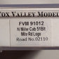 Fox Valley Models 91012 N Scale Milwaukee Road Bay Window Caboose #02110 LN/Box