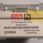 Micro-Trains 20306/3 N Burlington Northern 40' Single Door Boxcar #189290 EX/Box