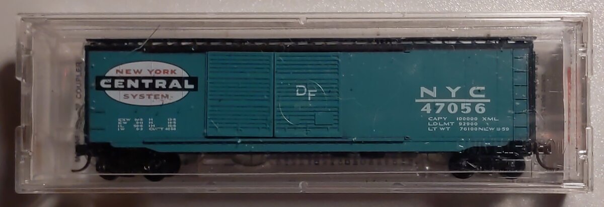 Micro-Trains 03400200 N Scale NYC 50' Standard Double Door Boxcar #47056 LN/Box