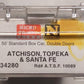 Micro-Trains 03400280 N Scale ATSF 50' Standard Double Door Boxcar #10089