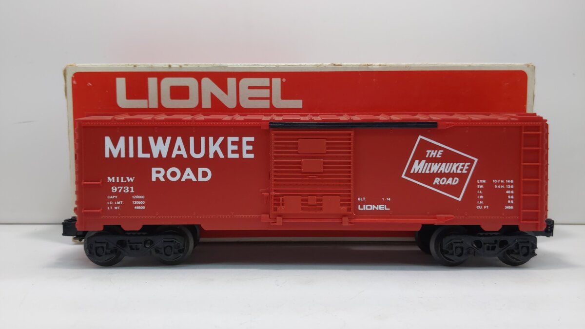 Lionel 6-9731 O Gauge Milwaukee Road Boxcar LN/Box