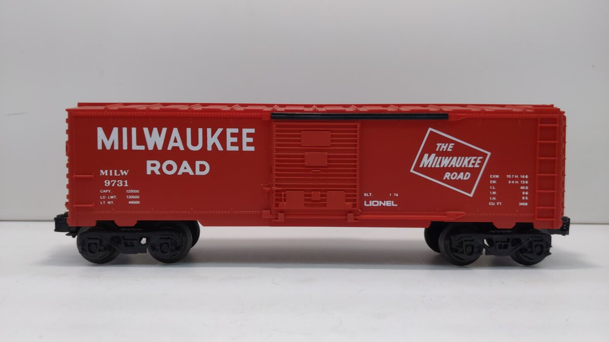 Lionel 6-9731 O Gauge Milwaukee Road Boxcar VG/Box