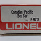 Lionel 6-9713 O Gauge Canadian Pacific Green Boxcar LN/Box
