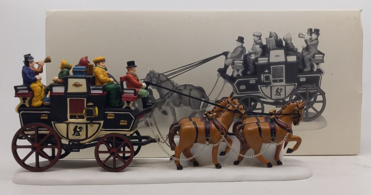 Dept 56 5561-1 Dickens Village Holiday Coach LN/Box