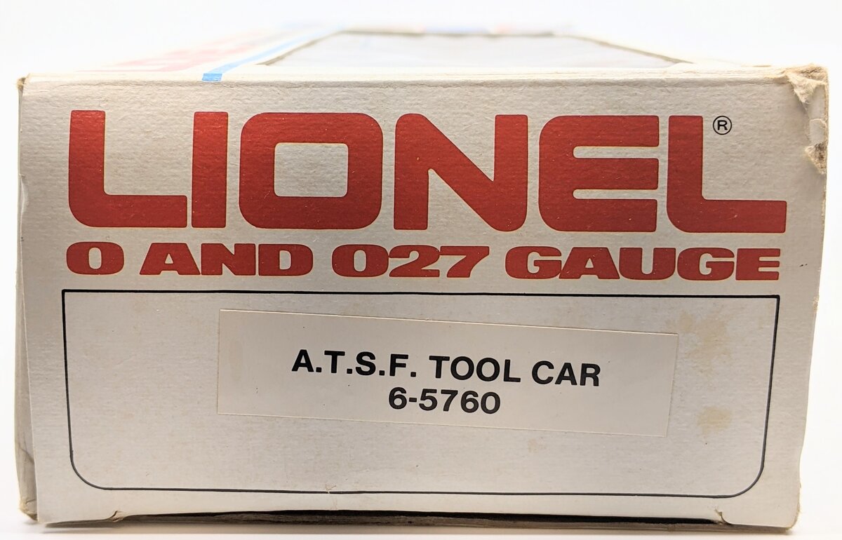 Lionel 6-5760 O Gauge AT&SF Tool Car LN/Box