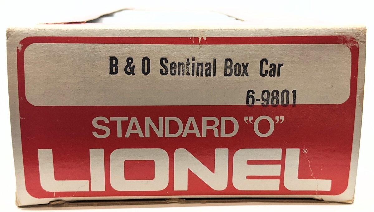 Lionel 6-9801 O Gauge Baltimore & Ohio Sentinel Box Car