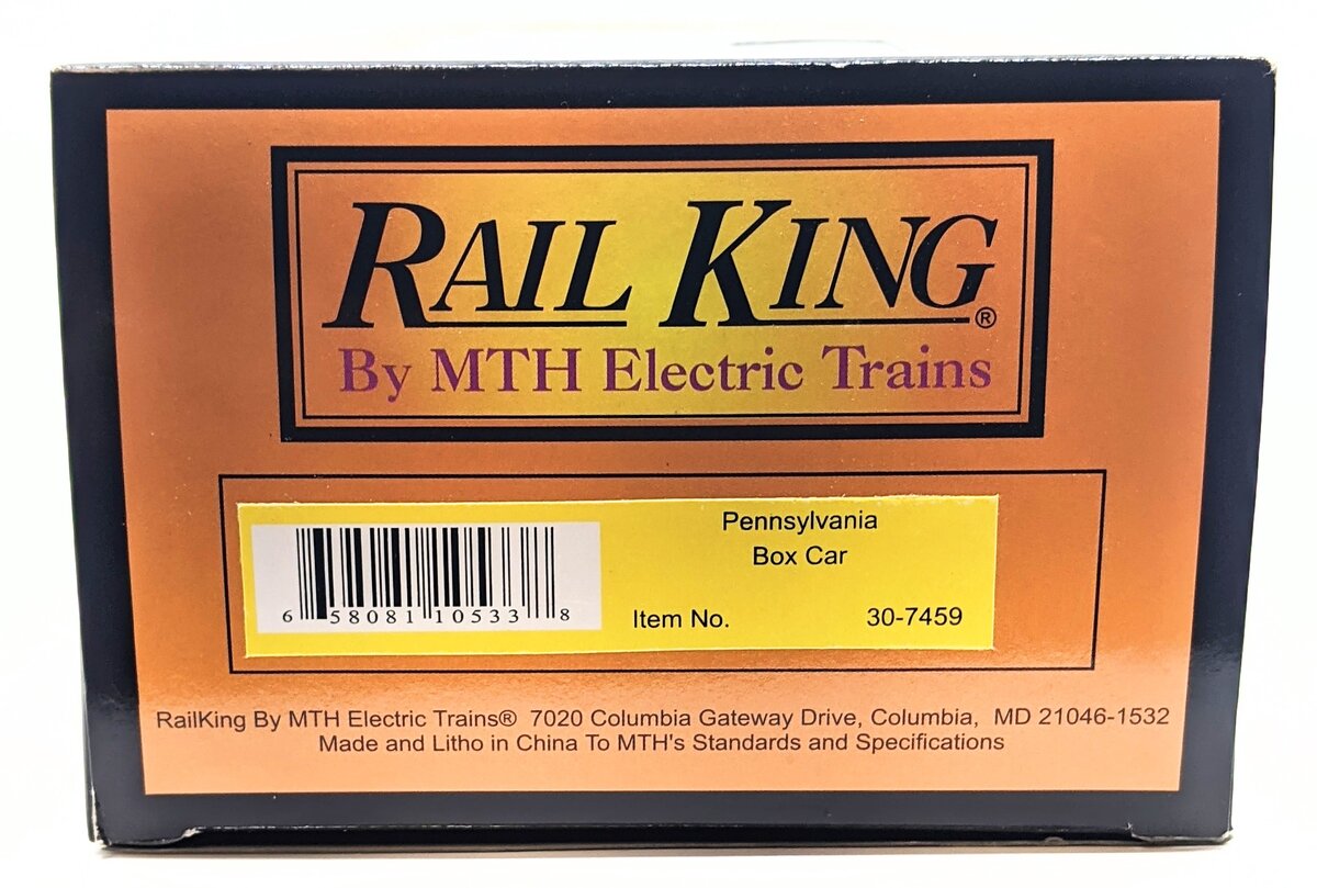 MTH 30-7459 O Gauge Pennsylvania Railroad L.C.L. Service Boxcar #671410 LN/Box