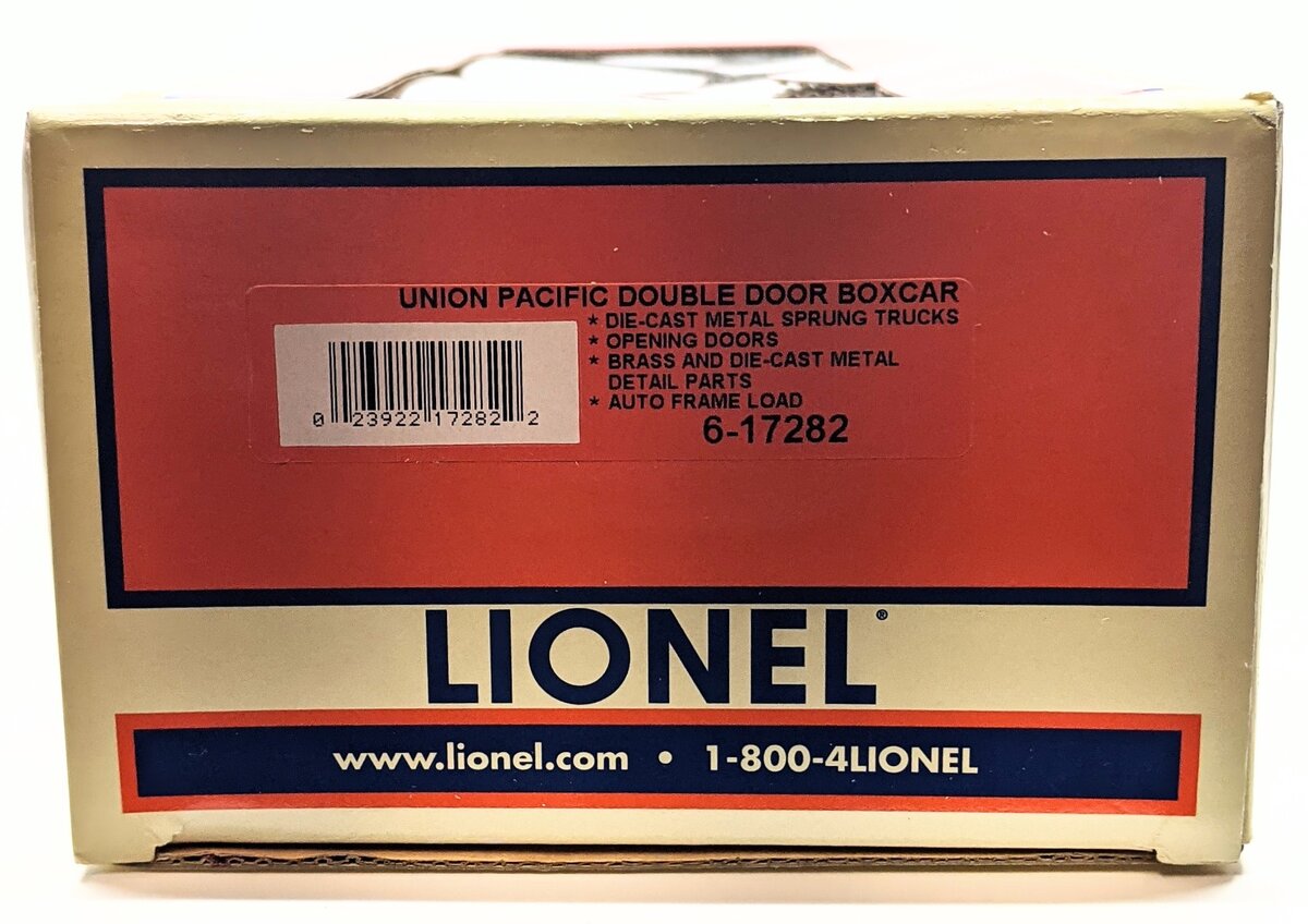 Lionel 6-17282 O Gauge Union Pacific Double Door Boxcar #160300 LN/Box