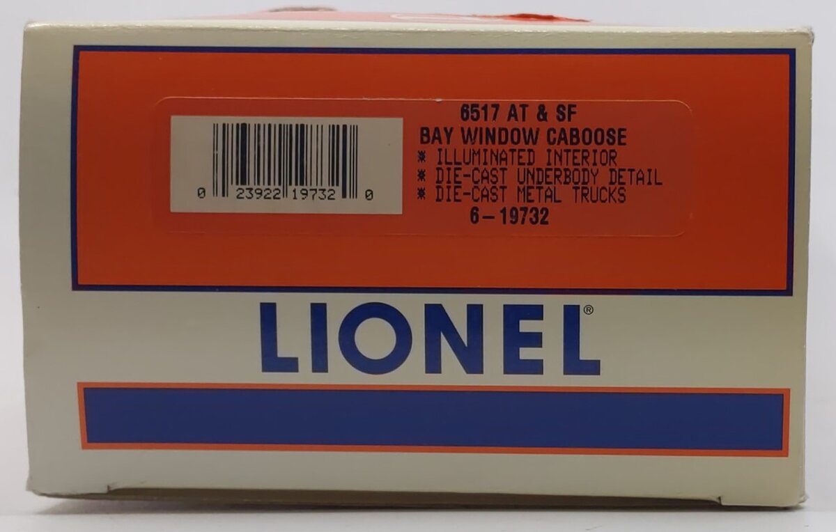 Lionel 6-19732 O Gauge AT&SF Bay Window Caboose #6517 LN/Box
