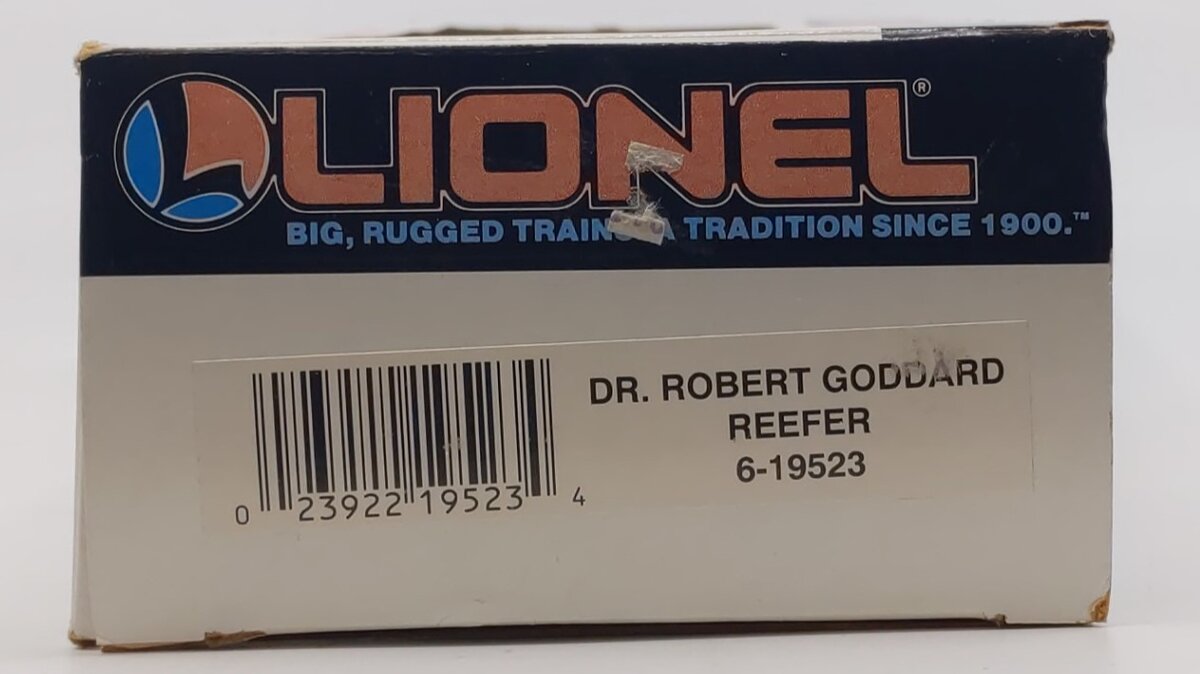 Lionel 6-19523 O Gauge Dr. Robert Goddard Refrigerator Car LN/Box