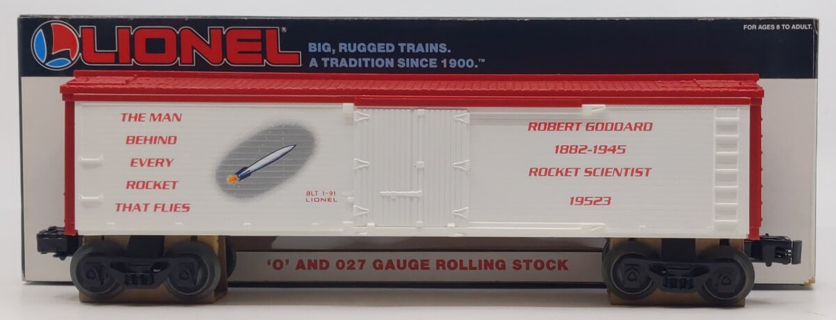 Lionel 6-19523 O Gauge Dr. Robert Goddard Refrigerator Car LN/Box