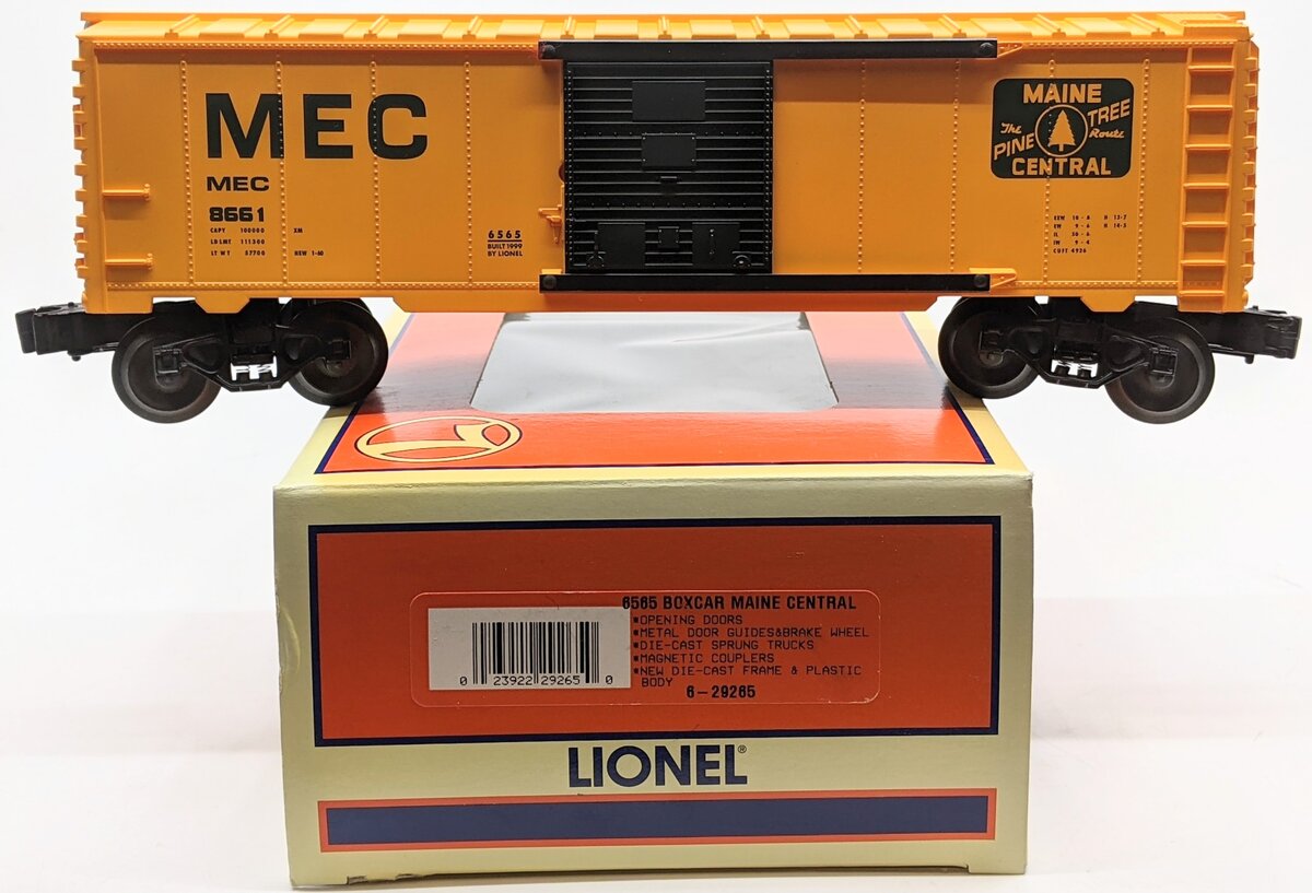 Lionel 6-29265 O Gauge Maine Central 6565 Boxcar #8661 LN/Box