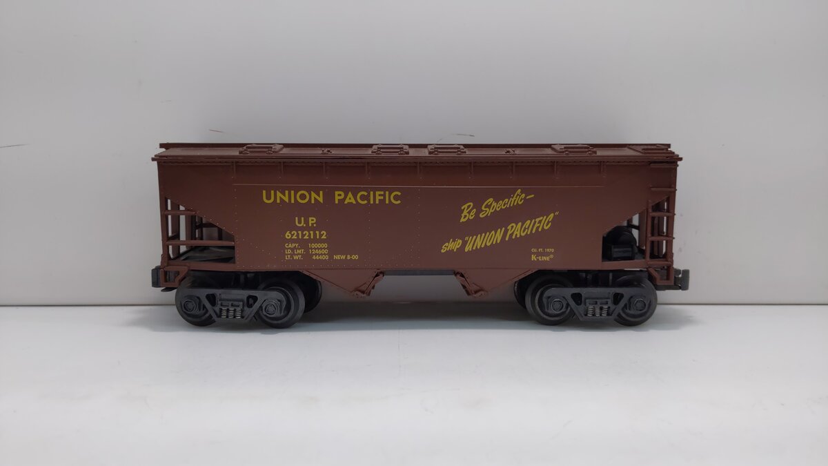 K-Line K621-2112 O Gauge Union Pacific Hopper Car