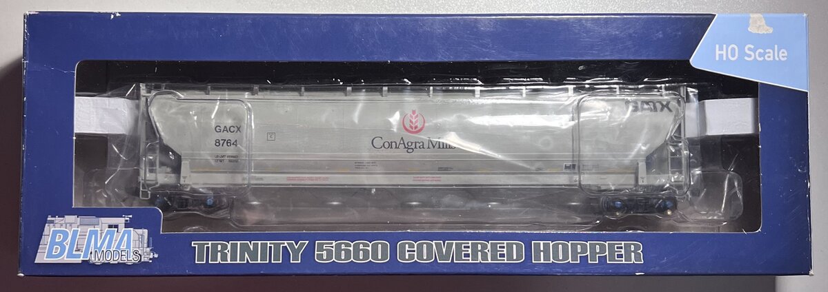 BLMA Models 54007 HO Scale ConAgra Mills Trinity 5660 PD Covered Hopper #8764
