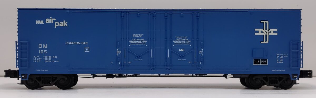 Atlas 6501-1 O Boston & Maine Evans 53' Double Plug Door Boxcar #105 (3-Rail) EX/Box