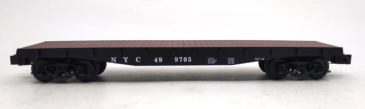 Weaver U21915LD O Scale New York Central 40'' Fish Belly Flat Car # 499705