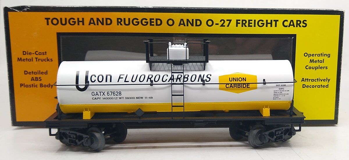 MTH 30-73406 O Union Carbide Tank Car #67628