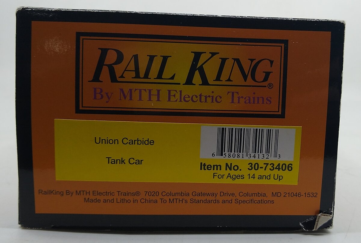 MTH 30-73406 O Union Carbide Tank Car #67628