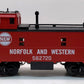 MTH 20-91027 O Gauge Norfolk & Western Steel Caboose #562720 LN/Box