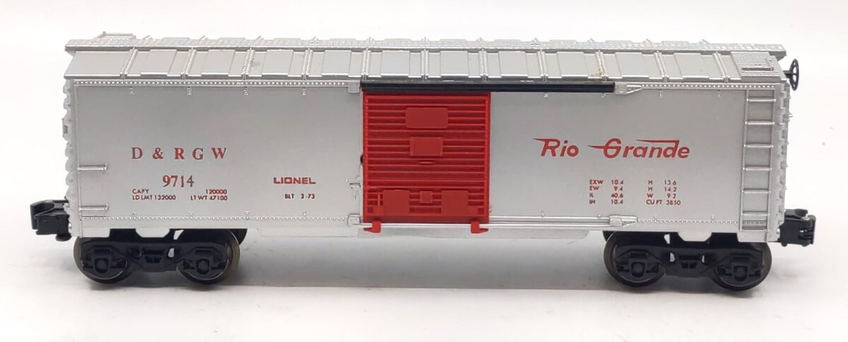 Lionel 6-9714 O Gauge Denver & Rio Grande Western Box Car LN/Box