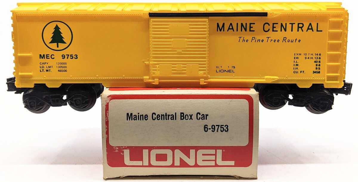 Lionel 6-9753 O Gauge Maine Central Boxcar