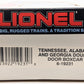 Lionel 6-19231 O Gauge Tennessee, Alabama and Georgia Double Door Boxcar LN/Box