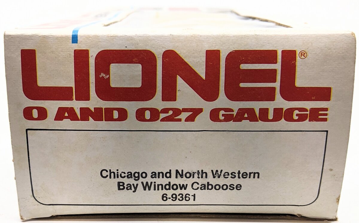 Lionel 6-9361 O Chicago & North Western Bay Window Illuminated Caboose #9361 LN/Box