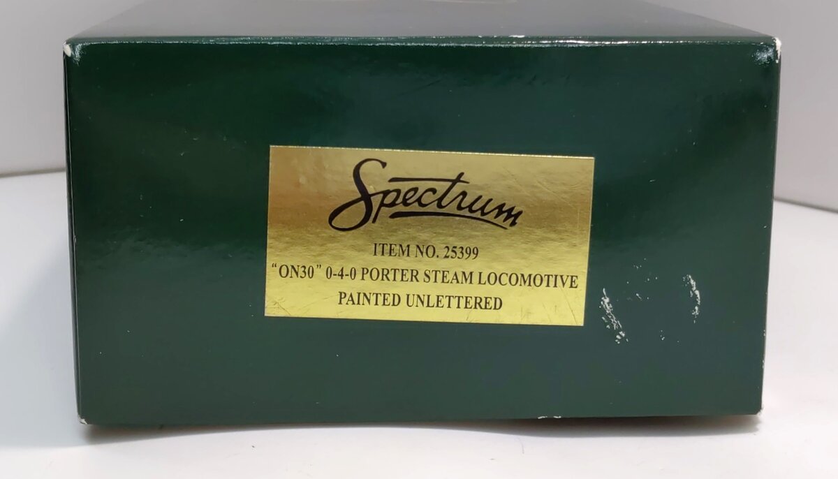 Bachmann Spectrum 25399 On30 Painted & Unlettered 0-4-0 Porter Steam Locomotive LN/Box