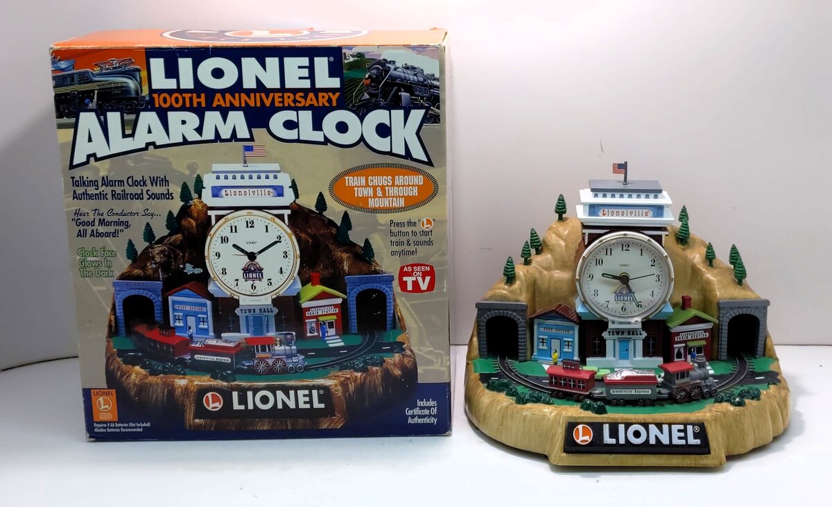 Lionel 7401 100th Anniversary Animated Alarm Clock LN/Box