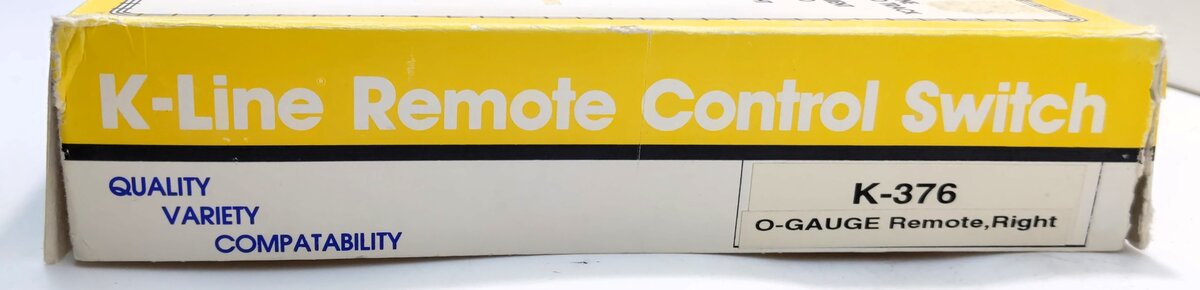 K-Line K-0376 O 42" Right Hand Remote Control Switch Turnout