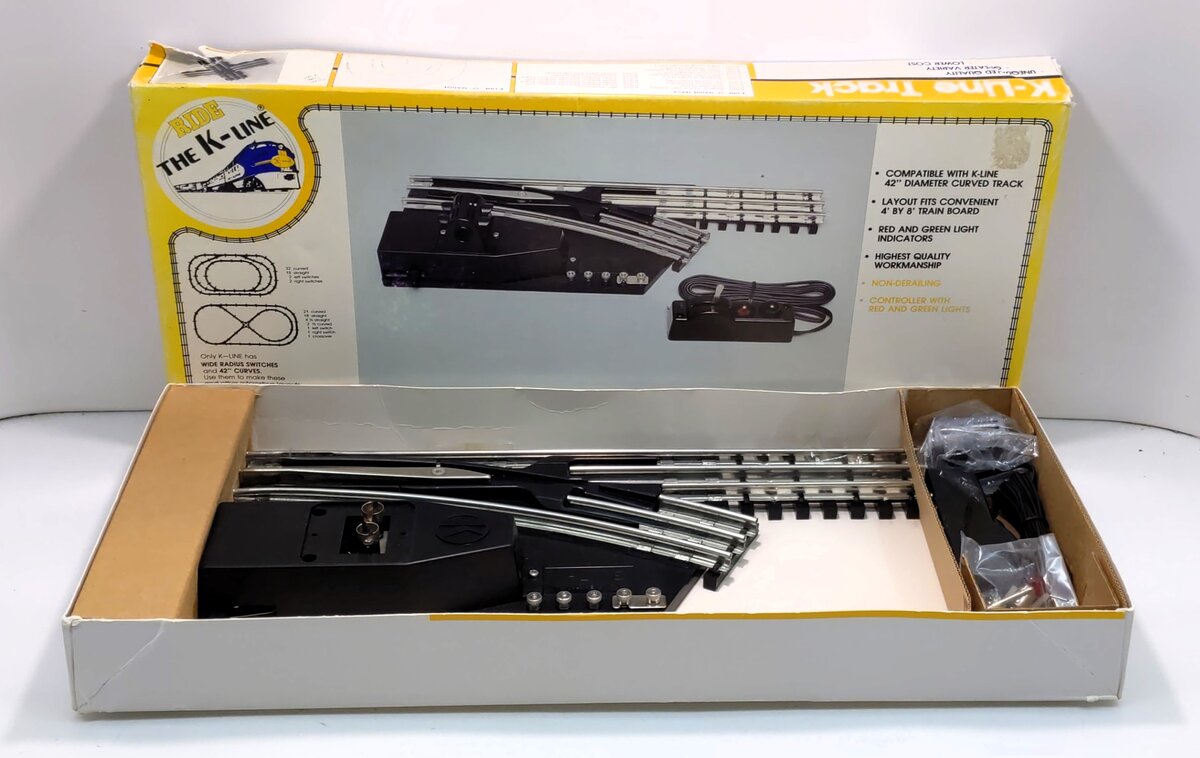 K-Line K-0376 O 42" Right Hand Remote Control Switch Turnout