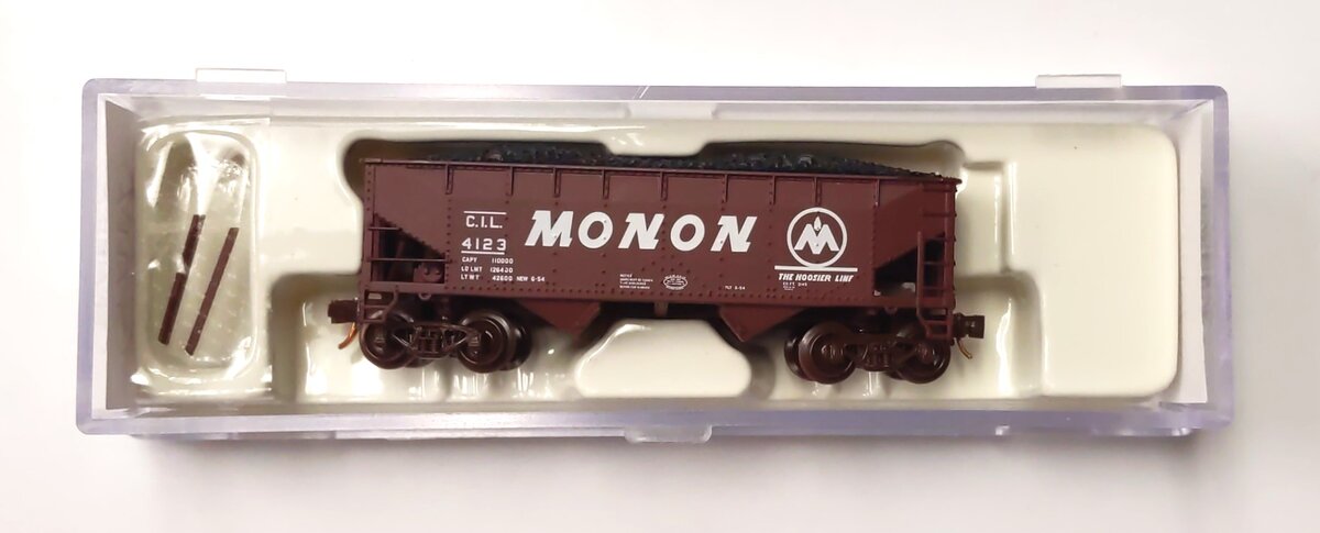 Atlas 40816 N Monon 2-Bay Offset Side Hopper Car #4123