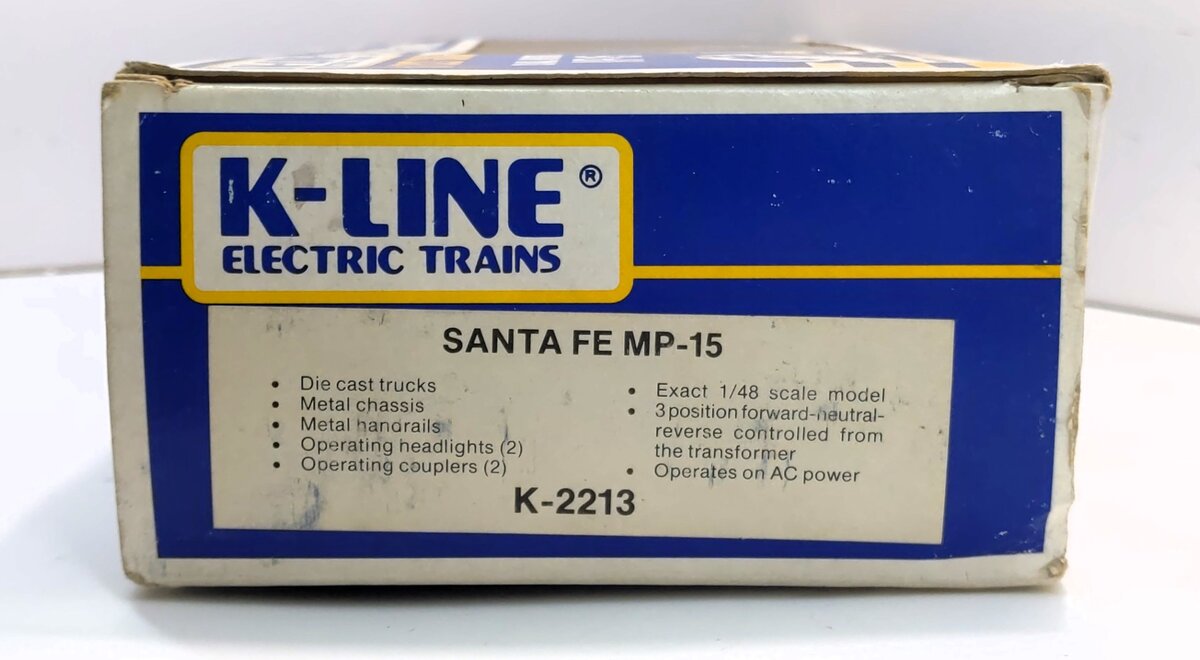 K-Line K2213 O Santa Fe MP-15 Diesel Switcher #2213 LN/Box