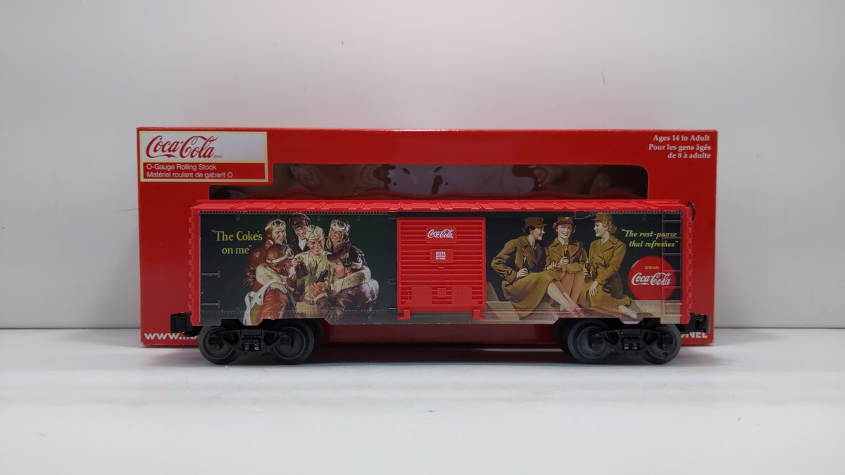 Lionel 6-83775 O Coca-Cola™ Heritage Military Boxcar #1 NIB
